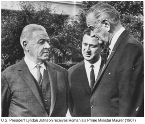 President Lyndon Johnson - Gheorghe Maurer Romania 1967 via Ziaristi Online
