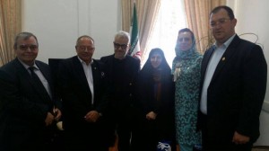 Sorin Rosca Stanescu si Corneliu Vlad la Teheran, MAE, aprilie 2014, Min Adj Marzieh Afkham