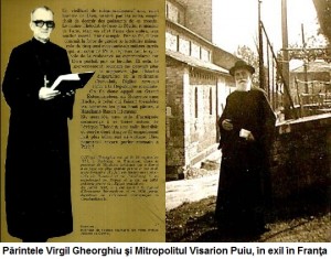 Pr Virgil Gheorghiu - Dieu a Paris coperta si Mitropolitul Visraion Puiu in Franta