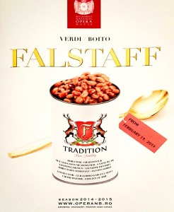 Afis Falstaff Conserva de Fasole - Opera Romana 2015