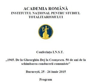 Academia Romana - INST - Dej - Ceausescu 1965 - 2015