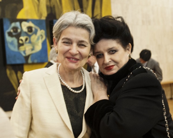 Irina Bokova si Mariana Nicolesco la Paris